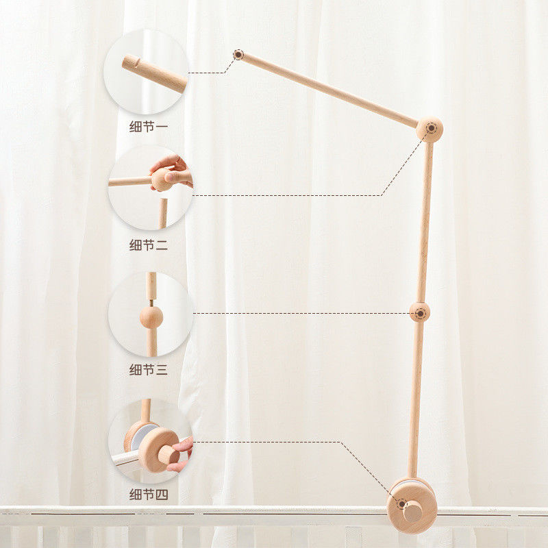 Image berceau cloche suspendue support de bâton pour simple berceau bébé accessoires de cloche apaisante