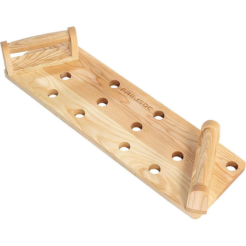 10 en 1 planche de bois massif pour gym portable en blanc / noir / couleur bois