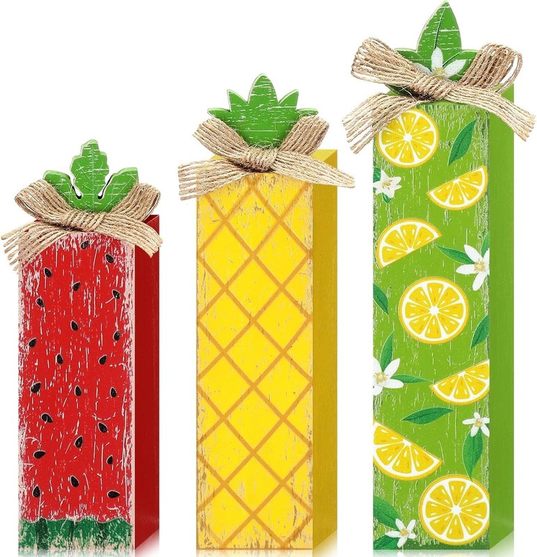 Décoration de plateau en bois en bois de l'été