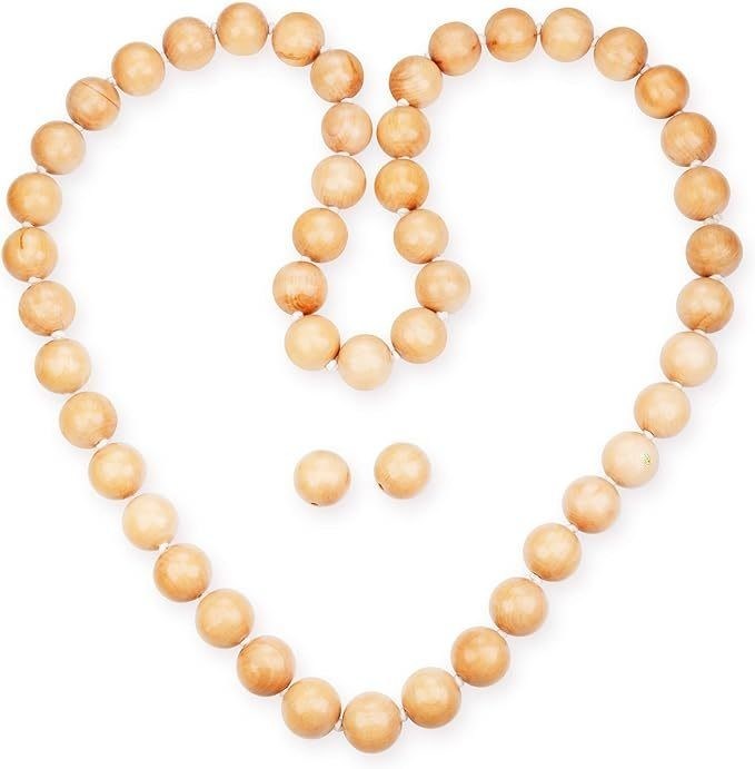 Hoop d'exercice en bois naturel pondéré fait à la main 8.4 x 8.4 x 4.1cm