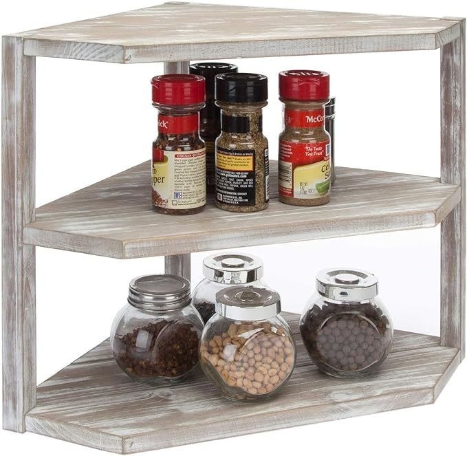 Tableau de cuisine en bois, rangement de 3 couches, organisateur de stockage pour les fournitures de cuisine