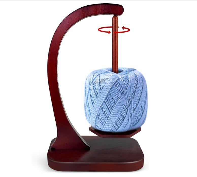 Mécanisme de rotation magnétique en métal, filateur de fils en bois pour le tricot et le crochet