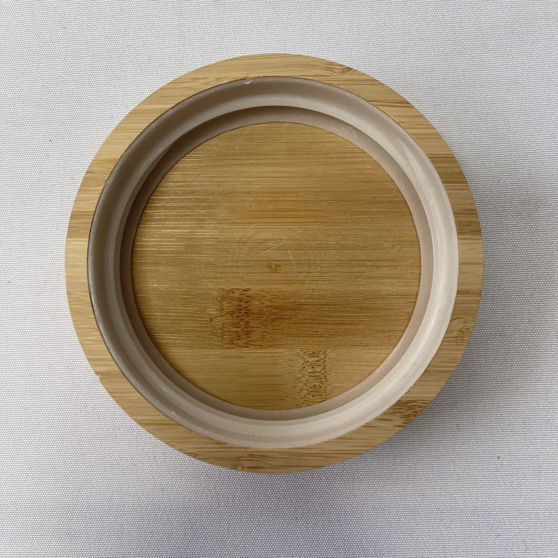 Couvercle en bois 10,9x2,4 cm pour boîtes de verre alimentaire dans votre choix de couleur normale ou personnalisée