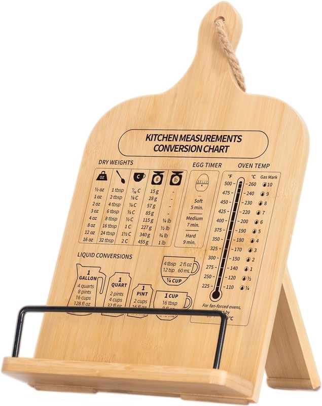 OEM ODM Accepté Porteur de livre de cuisine en bois Stand de livre de cuisine réglable pour comptoir de cuisine