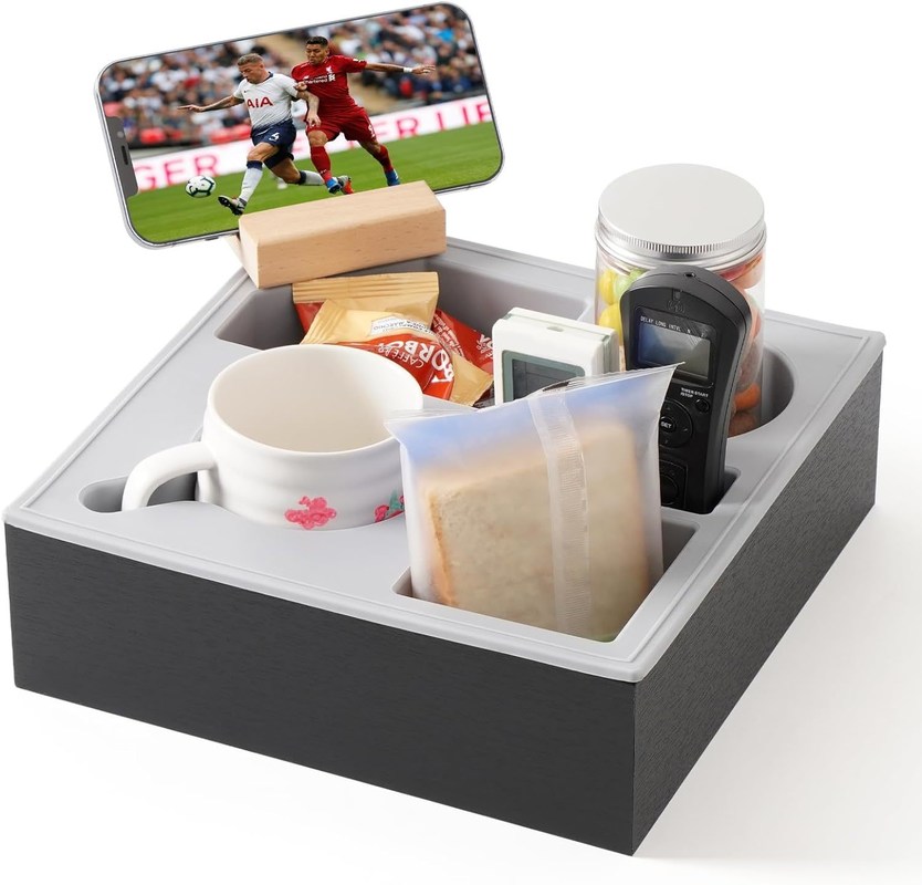 Couch en silicone en bois Caddy organisateur pour canapé imperméable voiture acceptant la commande personnalisée