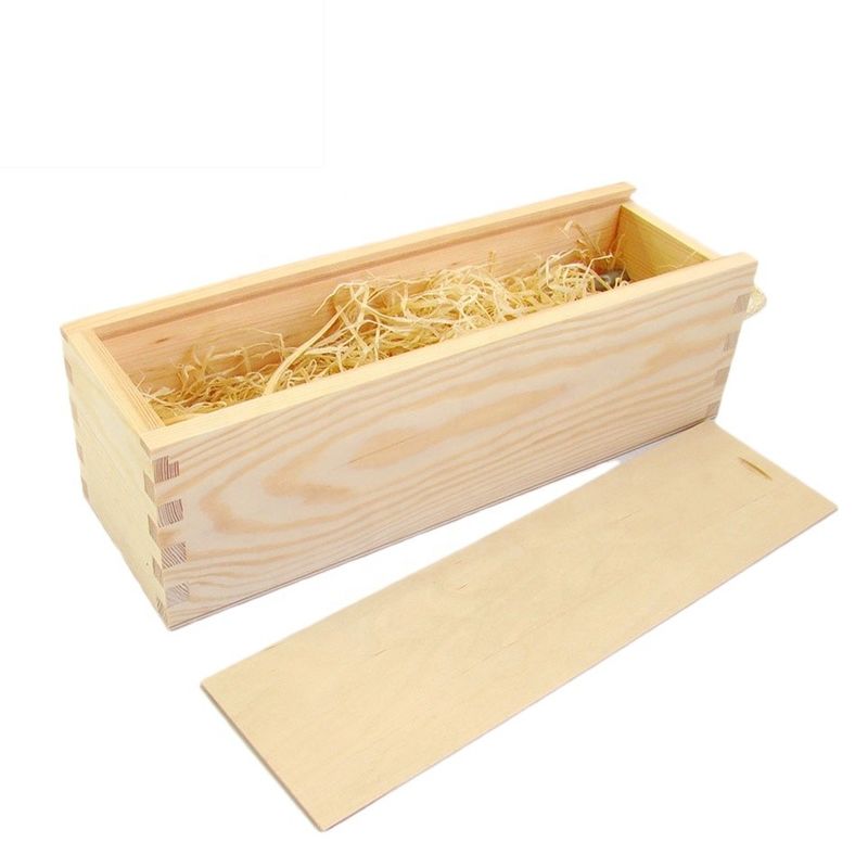 Logo personnalisé Boîte à vin Magnum en bois pour un emballage simple et utile à un prix abordable