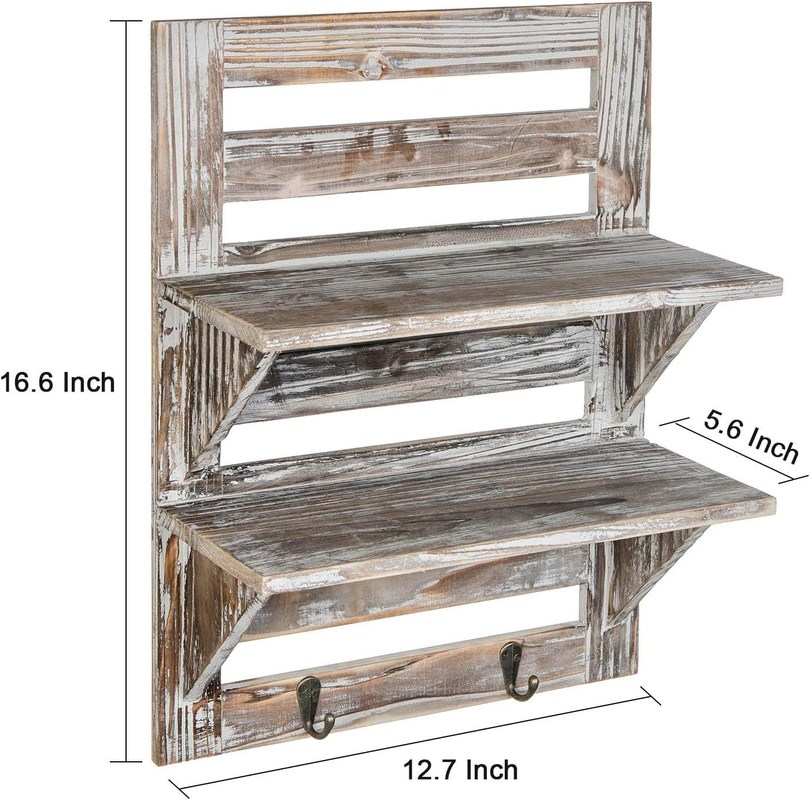 Meubles de salon moderne Étagères montées sur le mur en bois Logo personnalisé en grande quantité