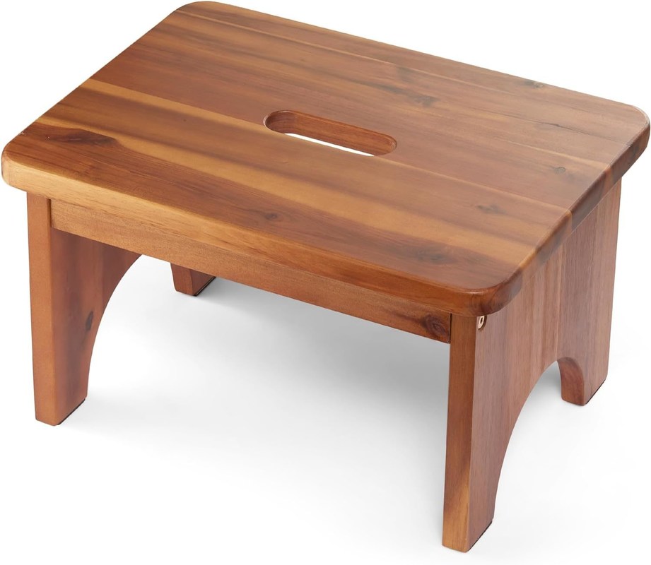 202405 Tabouret portable à pas en bois pour travaux lourds, non glissant et pratique pour les adultes