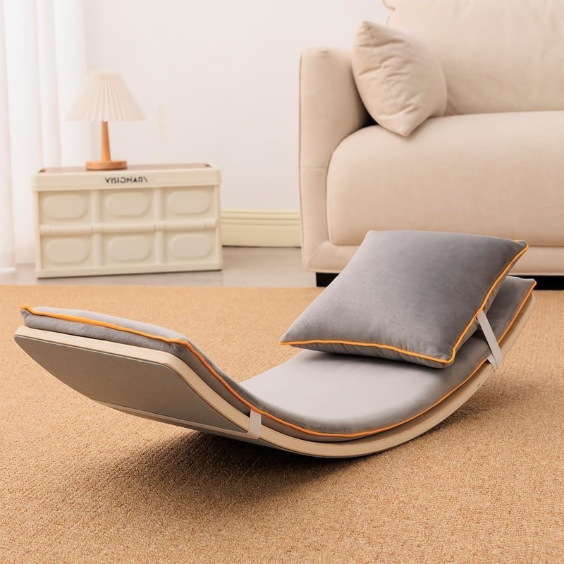 Tableau d'équilibre en bois de 35 pouces pour enfants tout-petits Adolescents Adultes Jouets en bois pour enfants Montessori Jouets d'apprentissage Rocker