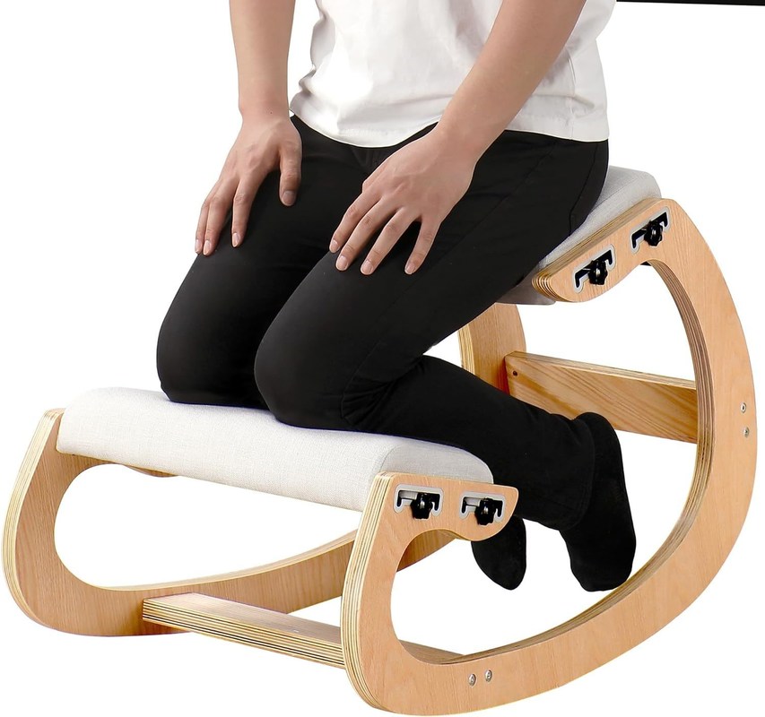 Magasins de cadeaux Améliorez votre posture avec un siège incliné fauteuil ergonomique en bois