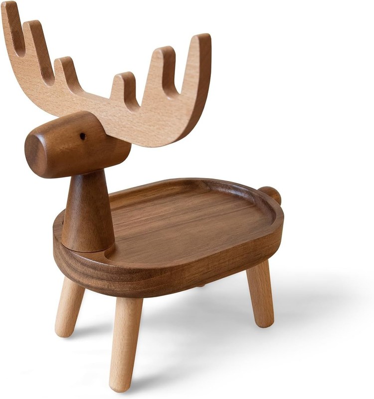 Plateau de chargement en bois décoratif pour la maison avec une forme personnalisée 7,75 "L x 7,75"W x 48,5"H