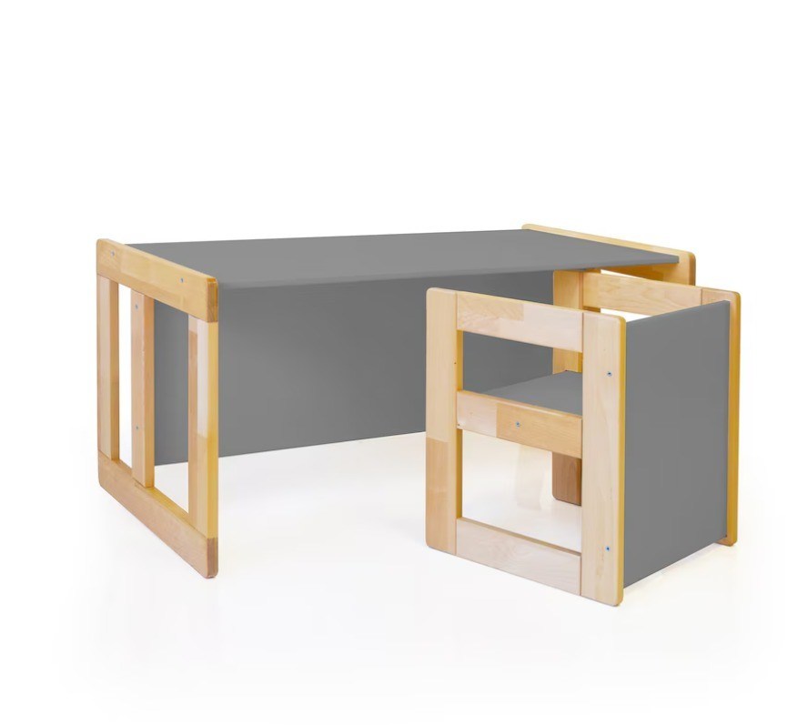 Économie d'espace et chaise de table Montessori fonctionnelle pour meubles de chambre pour enfants