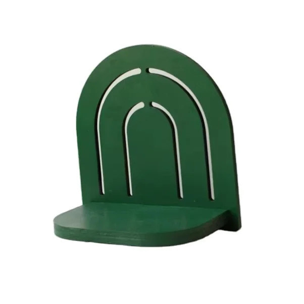 Arc-en-ciel décor suspendu au mur en bois petite étagère d'affichage de plantes pour les meubles de salon