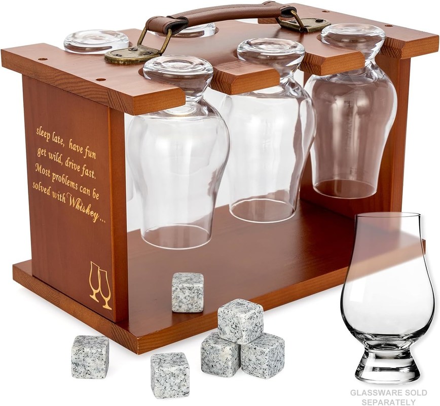 Porteur de séchage de vernis vernis à un seul niveau pour verres de dégustation de bourbon et de whisky