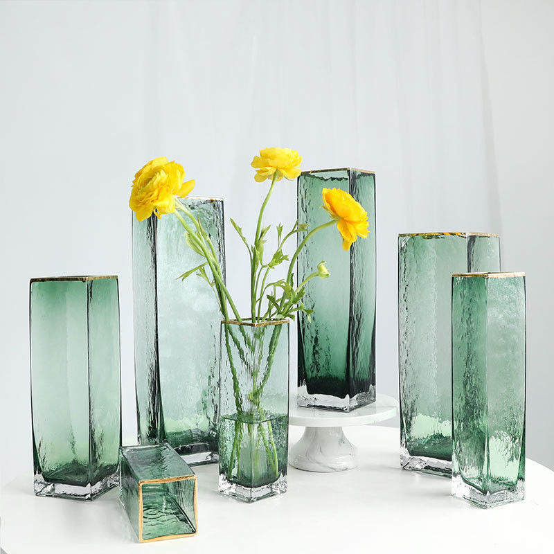Vase de table en verre pour toutes les saisons dans la décoration de la maison en vrac avec Phnom Penh haut verre moderne