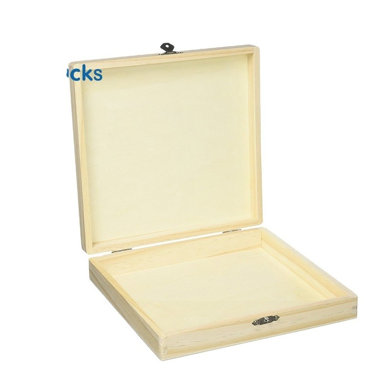 Boîte de cigare en bois non finie pour emballage écologique et traitement de l'impression par estampage