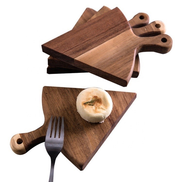 OEM ODM Accepté Taille personnalisée Eco-friendly Non Stick Dinner Plate à pizza en bois plateau de service 6pcs