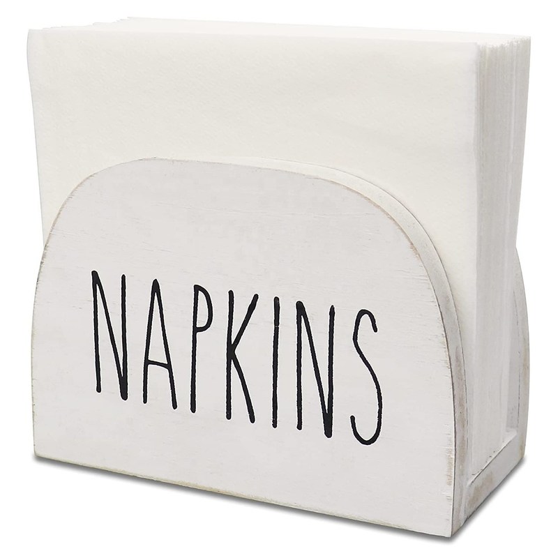 Porteur de serviette brûlé sur mesure pour les comptoirs de cuisine 15x11x7.6cm en bois massif toute saison