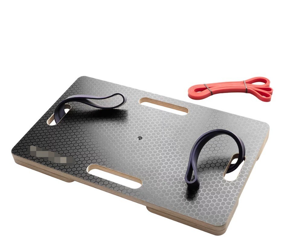 Plateforme d'entraînement à la résistance de bande de caoutchouc en grande quantité avec logo personnalisé et bois