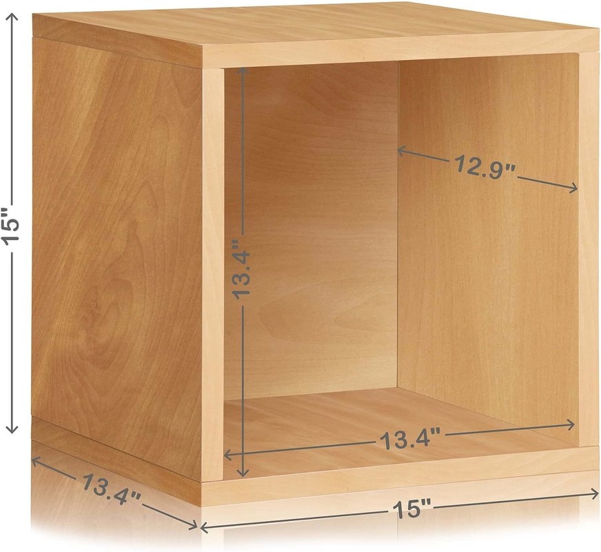 Les bases du disque Vinyl Vintage Bloc de stockage Cube organisateur étagère économiseur d'espace à un seul niveau