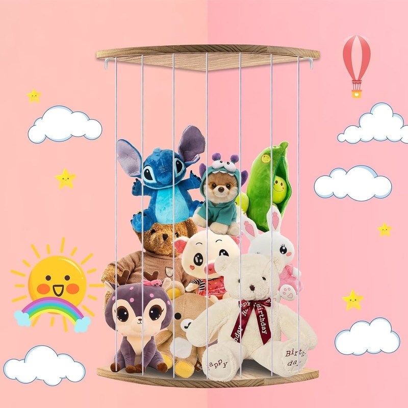 Armoire de rangement de jouets pour la salle de jeux pour tout-petits Organisateur de coin pour animaux emballés