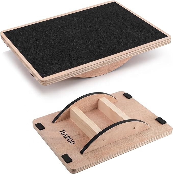 22.9 x 1,5 x 11,9 cm Balance en bois personnalisée pour les planches oscillantes de bureau et le fitness
