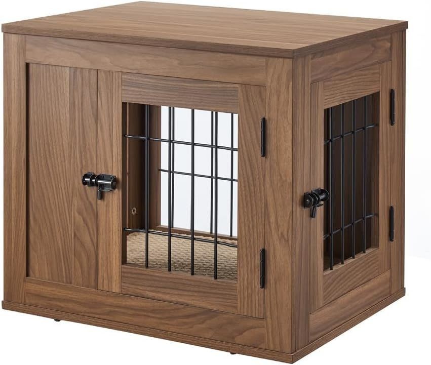 Meubles en bois Cage de chien moderne décoratif personnalisé maison d'animaux de compagnie table de nuit