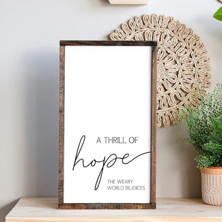 Rustique à la maison en bois doux Signe blanc pour l'écriture manuscrite du mariage Signes en Europe Bois massif