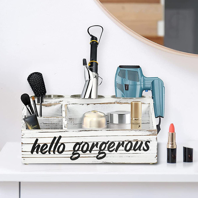 Outil d'organisation de soins de coiffure de style de design rustique avec logo personnalisé