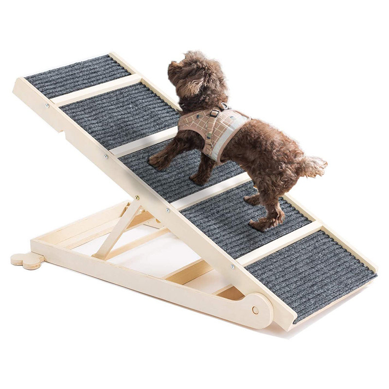 Produits d'entraînement pour animaux de compagnie Escalier d'escalade pour chien réglable antidérapant en bois pour entraînement et peinture