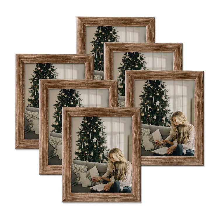 Décoration de la maison Décoration murale de grande taille Cadre photo en fer avec impression personnalisée en bois