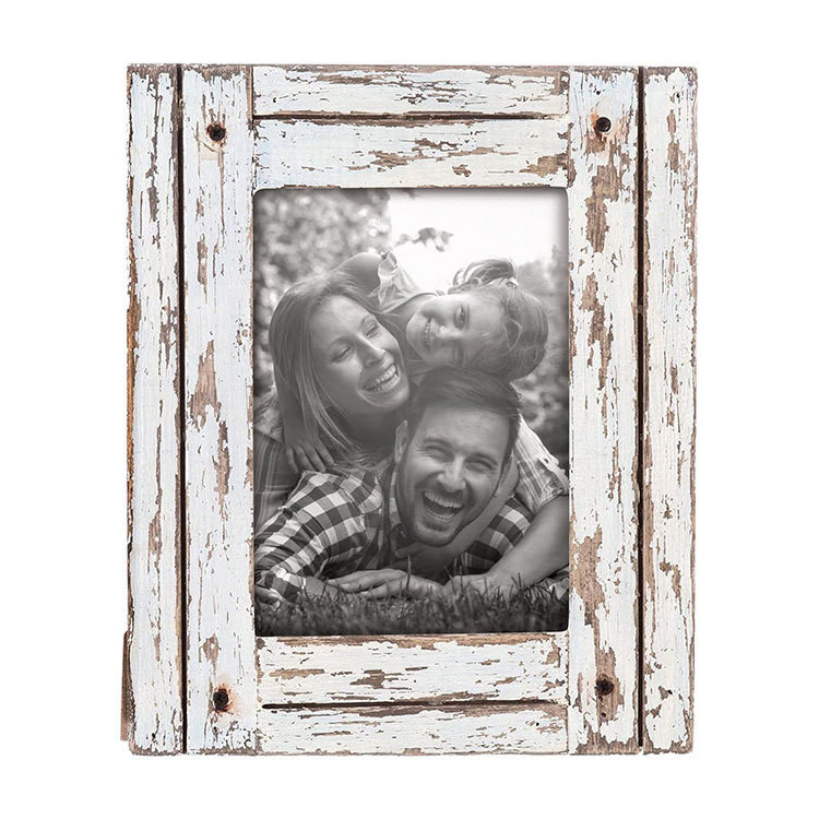 Cadre d'assortiment de bois rustique monté sur le mur ou sur la table