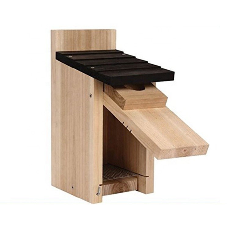 Nature Maison d'oiseaux en bois pour l'extérieur bricolage Boîte de nid d'oiseau bleu suspendu à l'arbre Maison d'oiseaux en bois